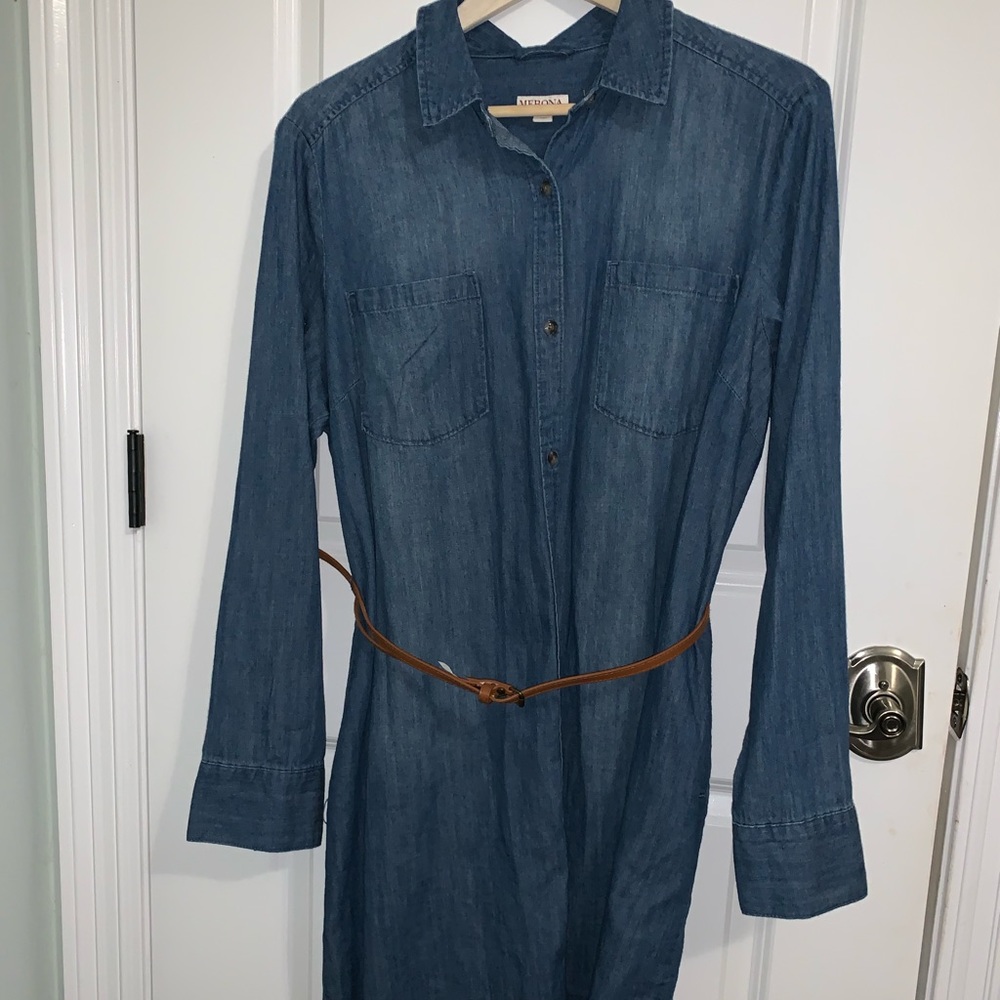 Denim style dress